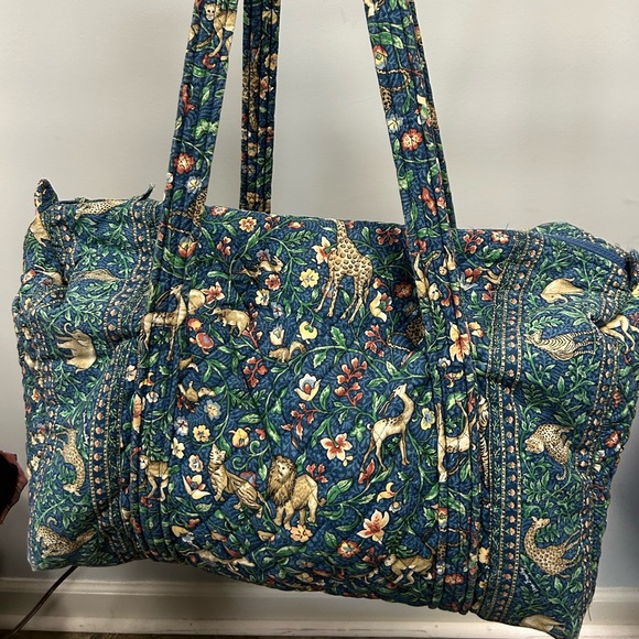 Vera Bradley Handbags - Vera Bradley retired Animal Kingdom large duffel bag tote